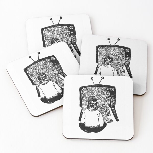 Item preview, Children and tv ink illustration designed and sold by DaryaGeft.