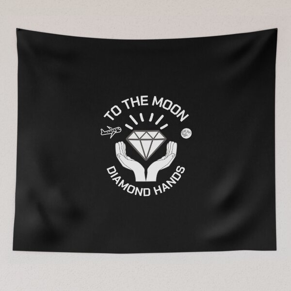 Item preview, To the moon diamond hands  designed and sold by sirina2796.