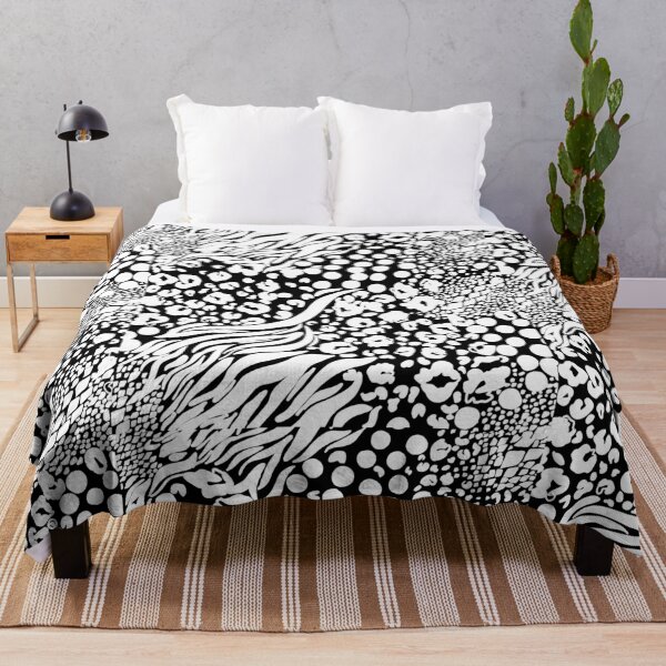 Item preview, White multipatterned animal print designed and sold by Infinotterns.