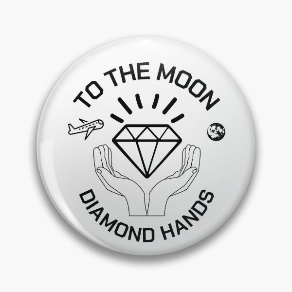 Item preview, To the moon diamond hands designed and sold by sirina2796.