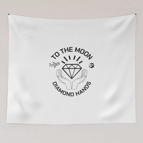 Item preview, To the moon diamond hands  designed and sold by sirina2796.