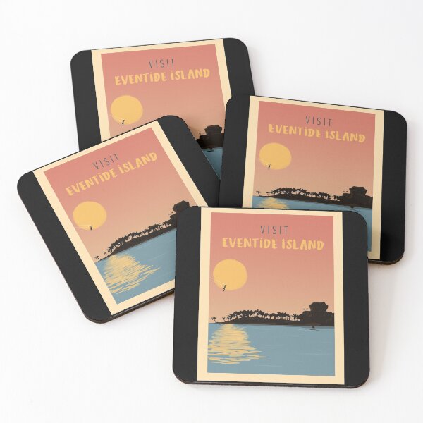 Item preview, Visit Eventide Island - Minimalist Travel Style - Video Game Art designed and sold by PopCultArcade.