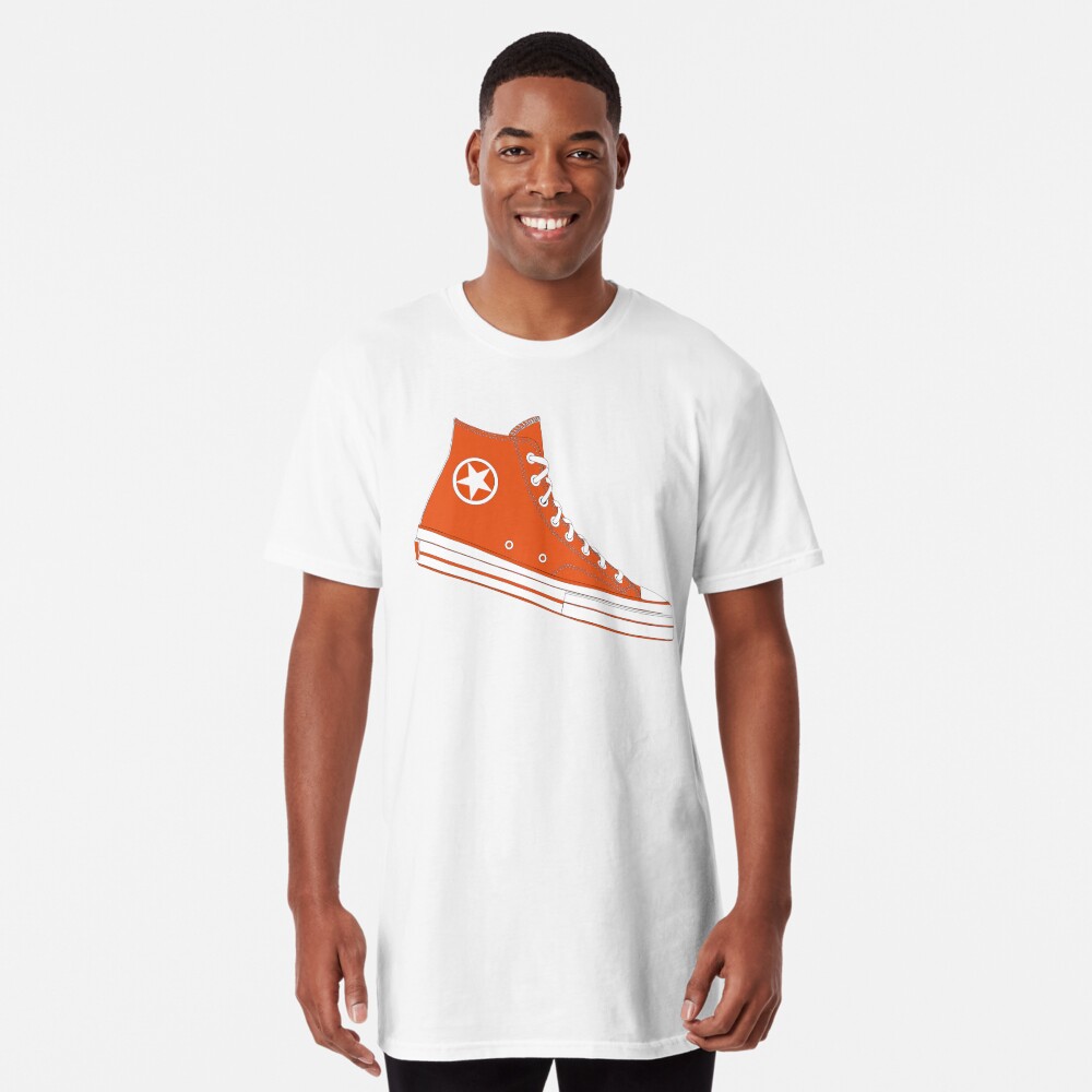 Converse t cheap shirt womens orange