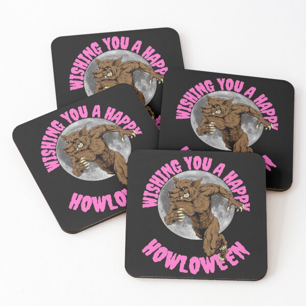 Item preview, WISHING YOU A, HAPPY HOWLOWEEN, WOLF MEME, WEREWOLF, designed and sold by R B Chrystal.