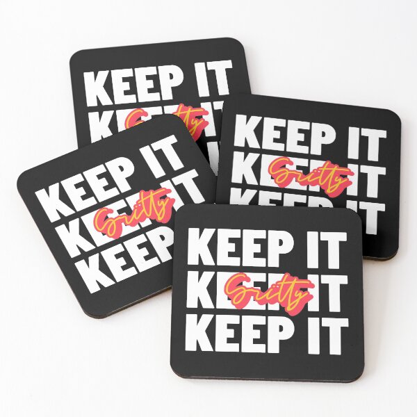 Item preview, KEEP IT GRITTY -Repetitive Typography Style designed and sold by Studio TANFF.