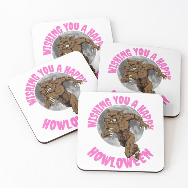 Item preview, WISHING YOU A, HAPPY HOWLOWEEN, WOLF MEME, WEREWOLF, designed and sold by R B Chrystal.