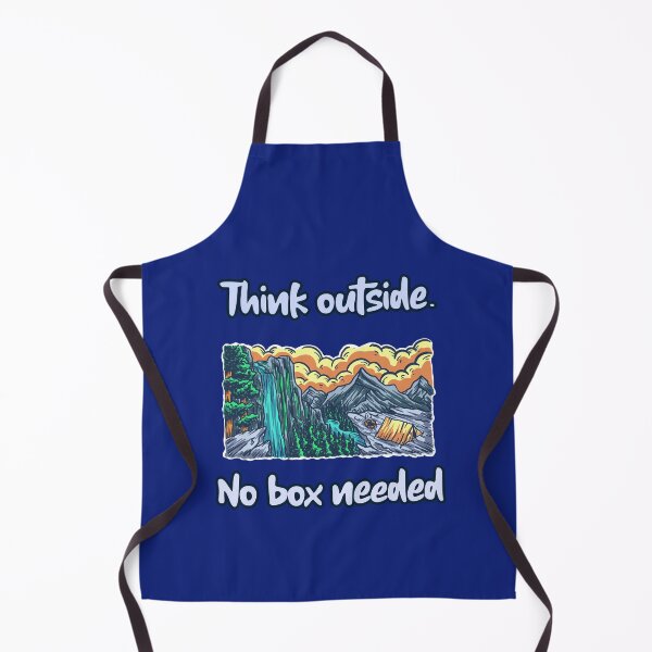 Item preview, Think outside. No box needed. Outdoors Nature Adventure designed and sold by Rebel-Design.