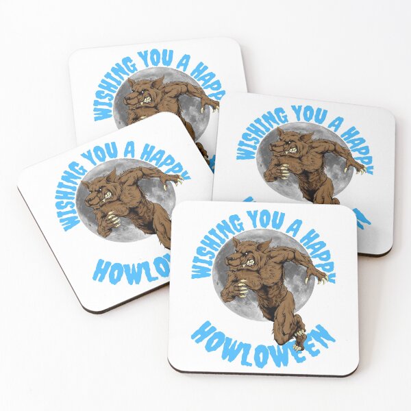 Item preview, WISHING YOU A, HAPPY HOWLOWEEN, WOLF MEME, WEREWOLF, designed and sold by R B Chrystal.