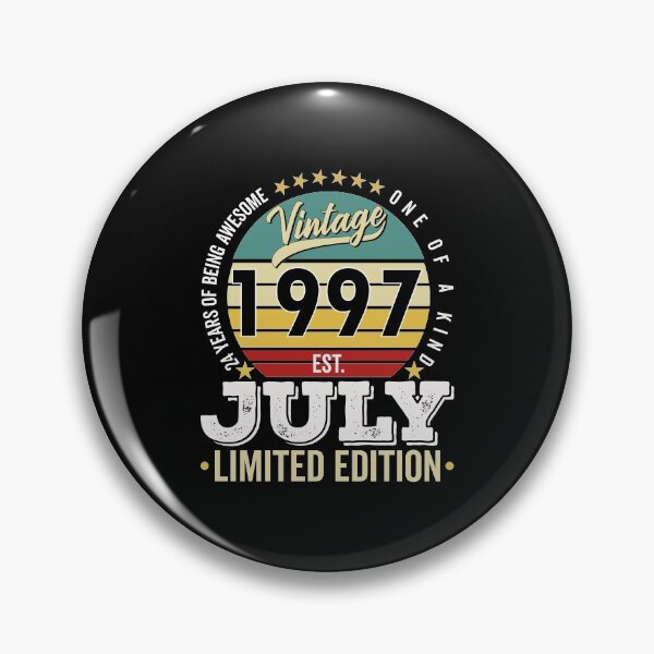 Item preview, 24 Years Of Being Awesome - One Of A Kind Limited Edition - 1997 Vintage 24s Retro, Classic, Cool, July Birthday.   designed and sold by ALITOPRINCE.