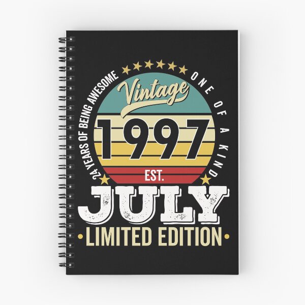 Item preview, 24 Years Of Being Awesome - One Of A Kind Limited Edition - 1997 Vintage 24s Retro, Classic, Cool, July Birthday.   designed and sold by ALITOPRINCE.