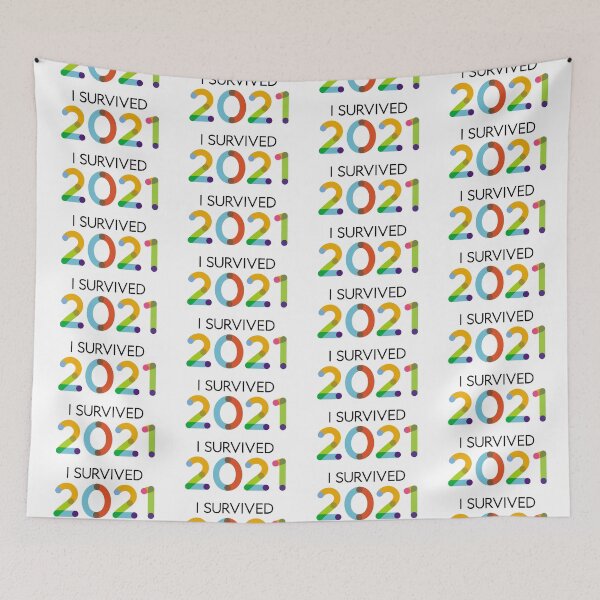 Item preview, I Survived 2021! designed and sold by VicEllisArt.