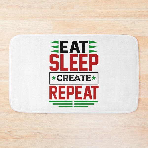 Item preview, Eat. Sleep. Create. Repeat. (Light) designed and sold by the-krisney-way.