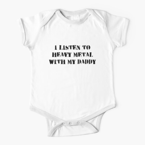 BABY BLACK BODY BODYSUIT BLACK SABBATH 3 HEAVY METAL LANGARM/KURZARM 