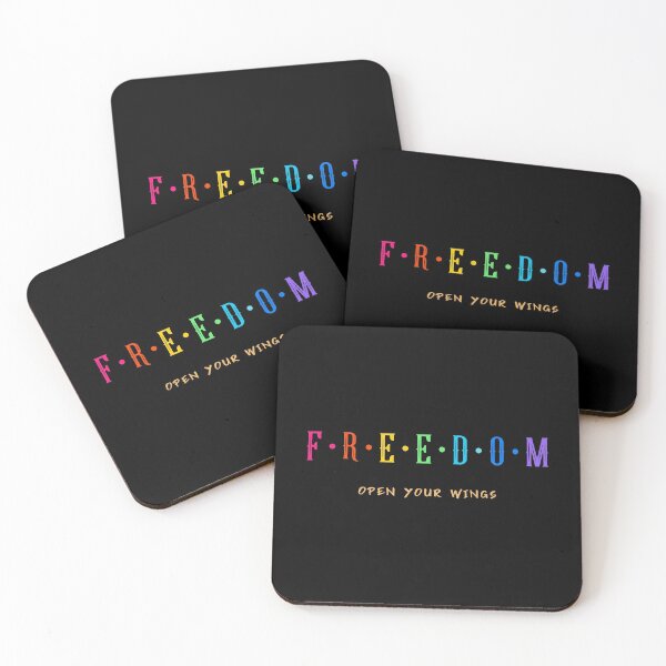 Item preview, Freedom open wings rainbow color designed and sold by AuroCreatives.