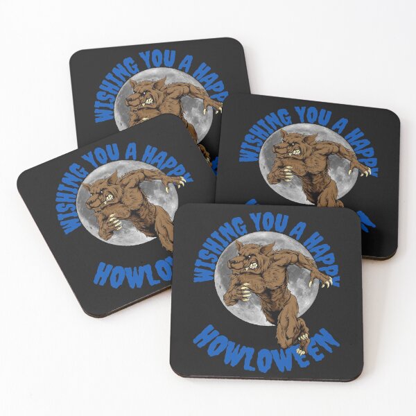 Item preview, WISHING YOU A, HAPPY HOWLOWEEN, WOLF MEME, WEREWOLF, designed and sold by R B Chrystal.