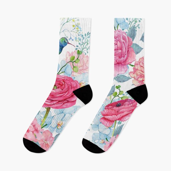 Item preview, Flowers Spring Summer Patterns  Romantic watercolor floral design designed and sold by DesignForGifts.