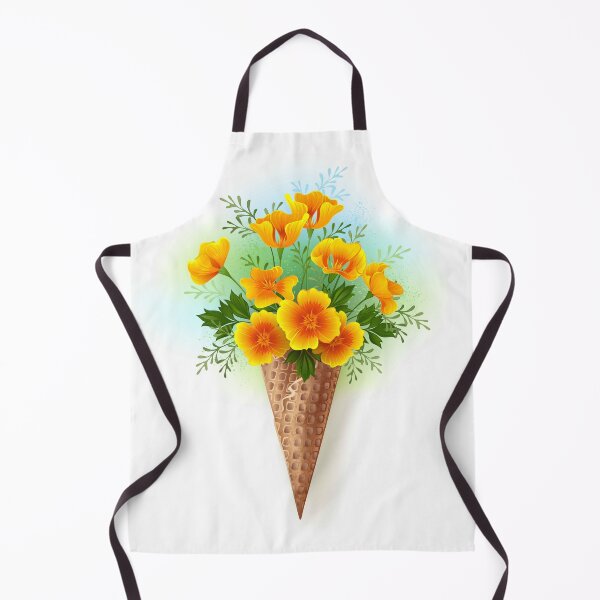 Item preview, Waffle Cone with California Poppy designed and sold by Blackmoon9.