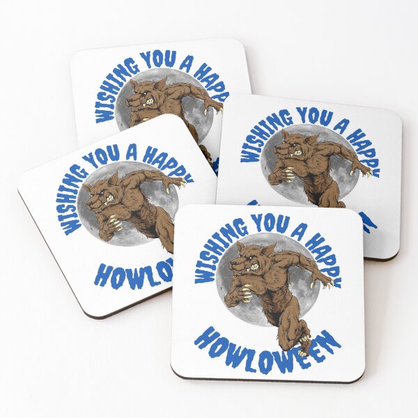 Item preview, WISHING YOU A, HAPPY HOWLOWEEN, WOLF MEME, WEREWOLF, designed and sold by R B Chrystal.