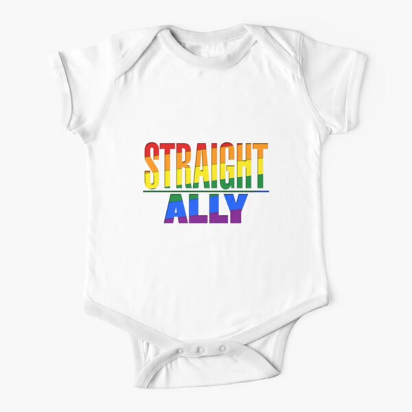 Straight Ally Short Sleeve Baby One-Piece