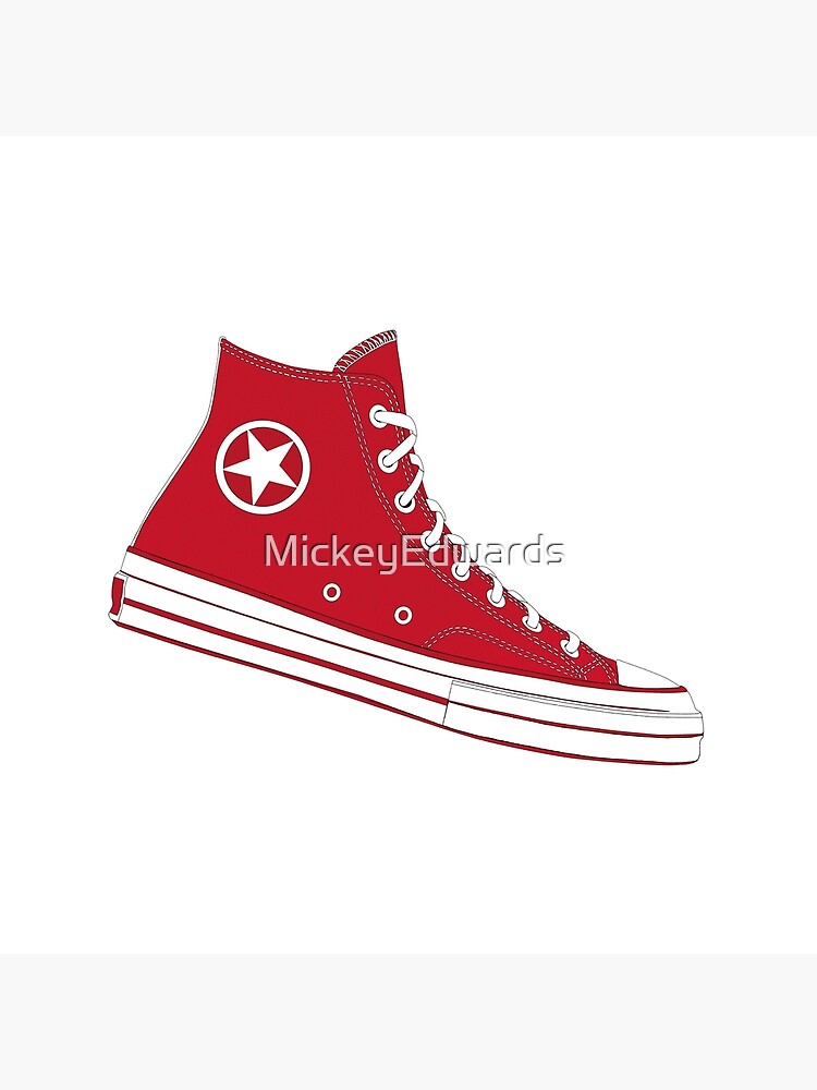 Red Converse Illustration | Leggings