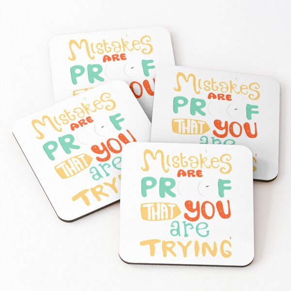 Item preview, MISTAKES ARE PROOF THAT YOU ARE TRYING designed and sold by Kaito  Fashion.