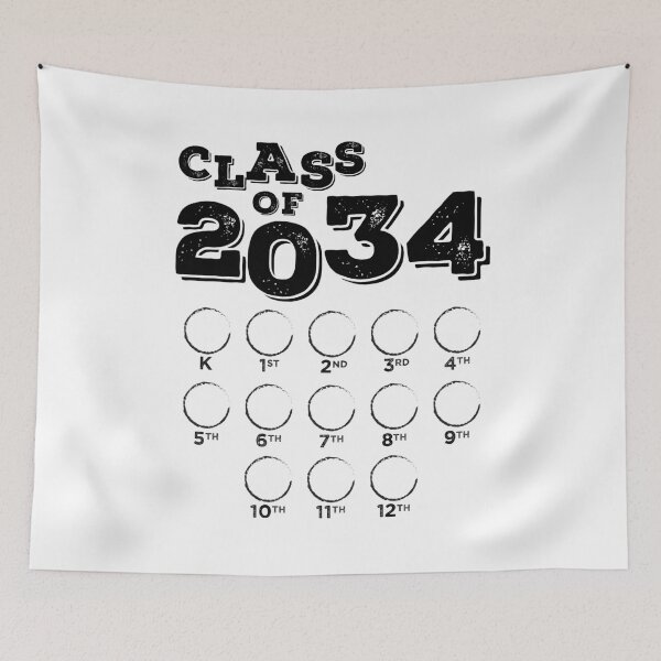 Item preview, Graduation Checklist Class Of 2034 Grow With Me School designed and sold by MintaApparel.