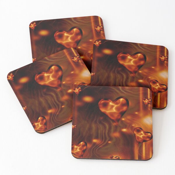 Item preview, Whimsical Golden Flowing Hearts  - Gift designed and sold by FreedomUniverse.