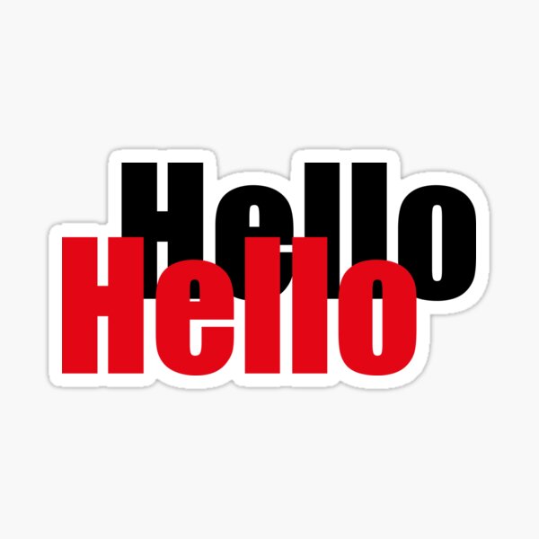 Item preview, hello hello t shirt designed and sold by sadun anjana.