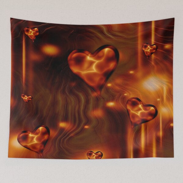 Item preview, Whimsical Golden Flowing Hearts  - Gift designed and sold by FreedomUniverse.