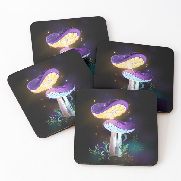 Item preview, Two Glowing Mushrooms designed and sold by Blackmoon9.