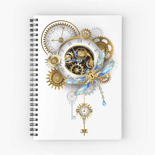 Item preview, Steampunk Dragonfly with Clock designed and sold by Blackmoon9.