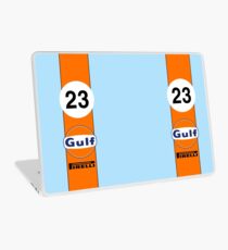 Gulf Oil Racing colours Laptop Skin