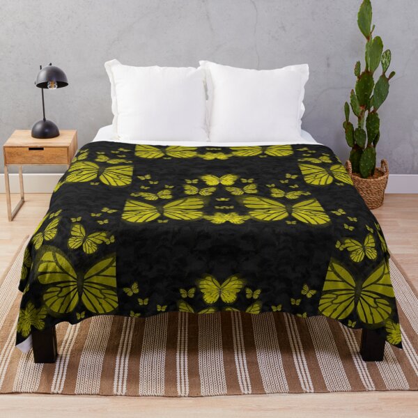 Item preview, Black and yellow-Yellow butterflies  designed and sold by LATIGO BAYNE.