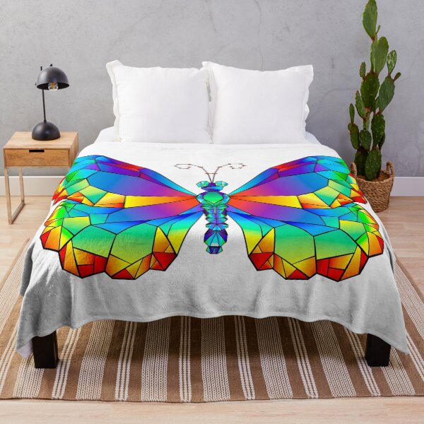 Item preview, Rainbow Polygonal Butterfly designed and sold by Blackmoon9.
