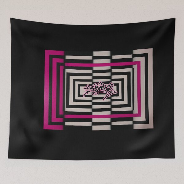 Item preview, PINK SQUARES BY ESONE ABSTRACT URBAN GRAFFITI STREET STYLE designed and sold by GraffitiBomberZ.