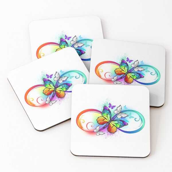 Item preview, Bright infinity with rainbow butterfly designed and sold by Blackmoon9.