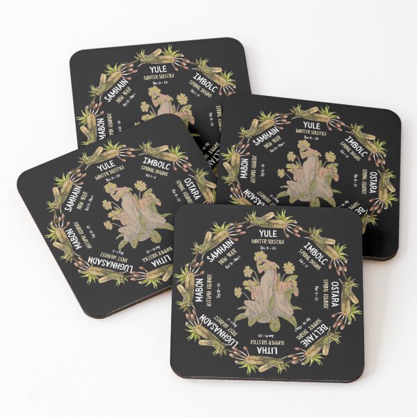 Item preview, Witch Wheel of the Year - The Witch Seasons designed and sold by ThreeHaresMedia.