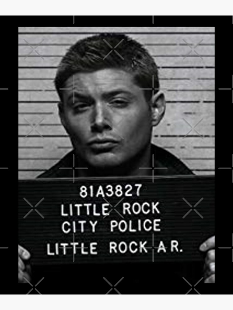 " Classic Dean Winchester Mugshot Tv" Poster for Sale by RileyKelly