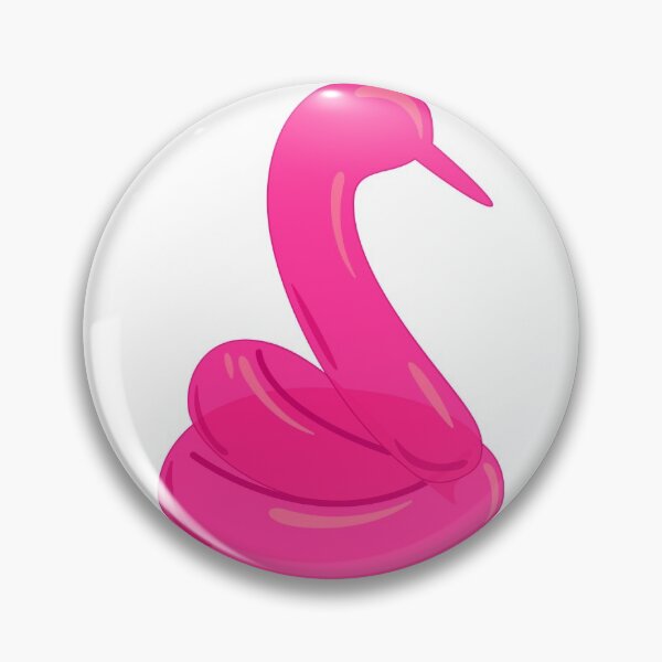 Item preview, pink balloon swan design designed and sold by thestilishera.
