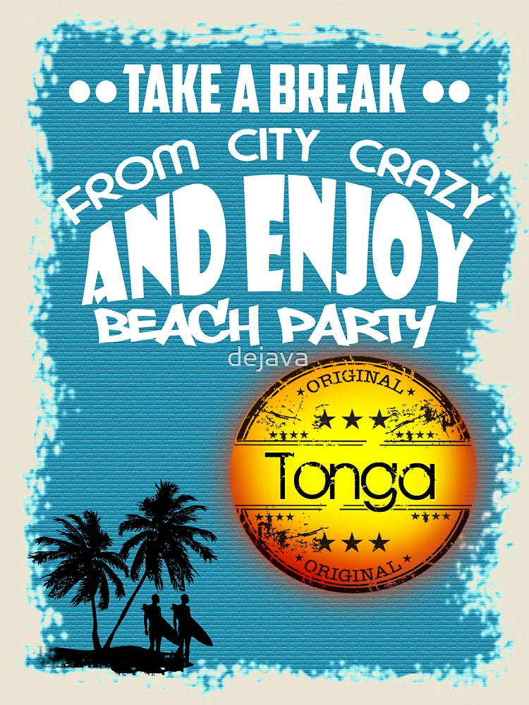 Thumbnail 4 of 4, Relaxed T-Shirt, Summer Time In Tonga designed and sold by dejava.