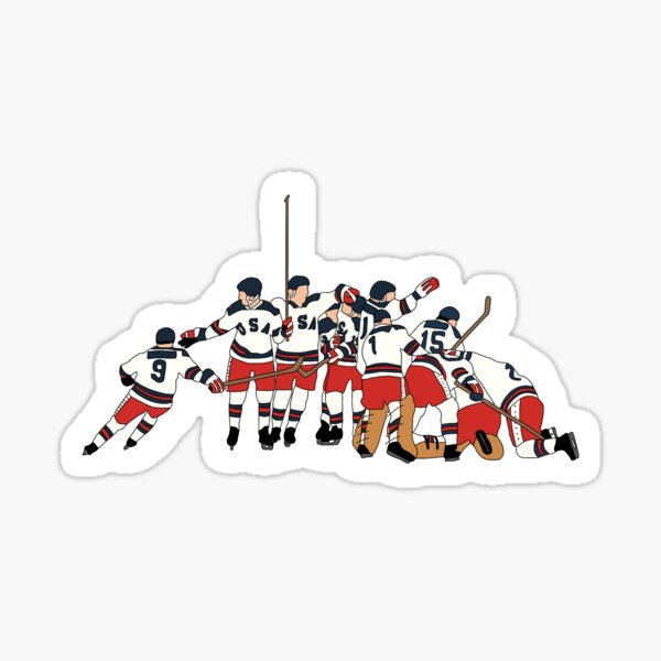 “Miracle on Ice Drawing” Sticker for Sale by itssav9 | Redbubble