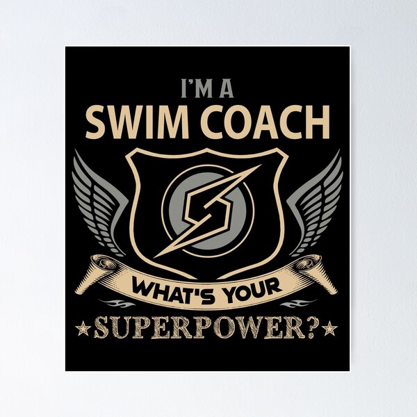 Artikelvorschau, Swim Coach T-Shirt - Superpower Job Geschenkartikel Tee entworfen und verkauft von uillamab.