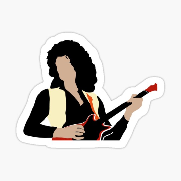 Brian May Drawing Sticker