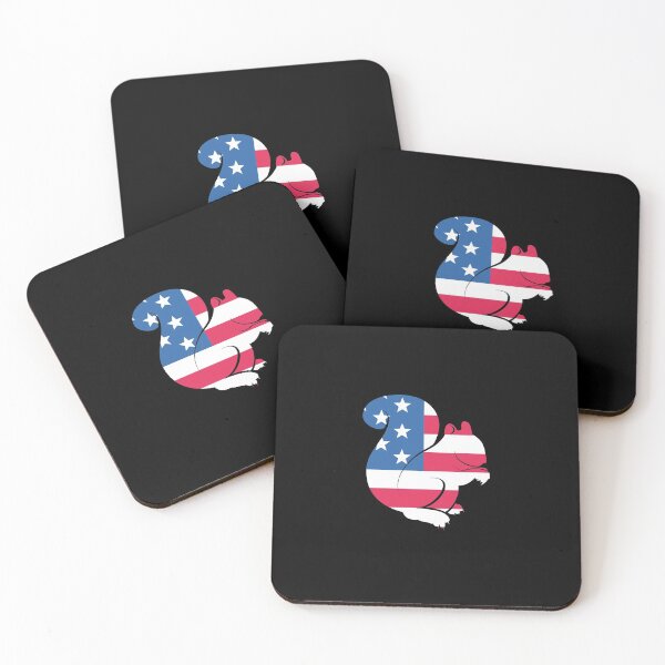Item preview, Squirrel American Flag - Patriotic 4th Of July Gift designed and sold by mouaataaz.