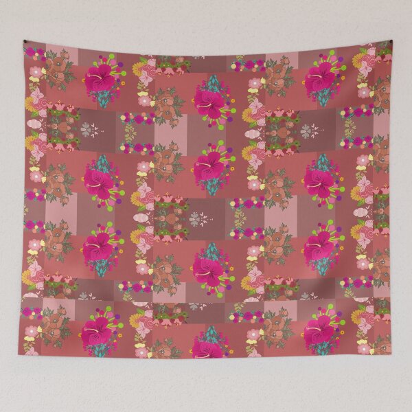 Item preview, Pink floral design  designed and sold by Kamzzi.