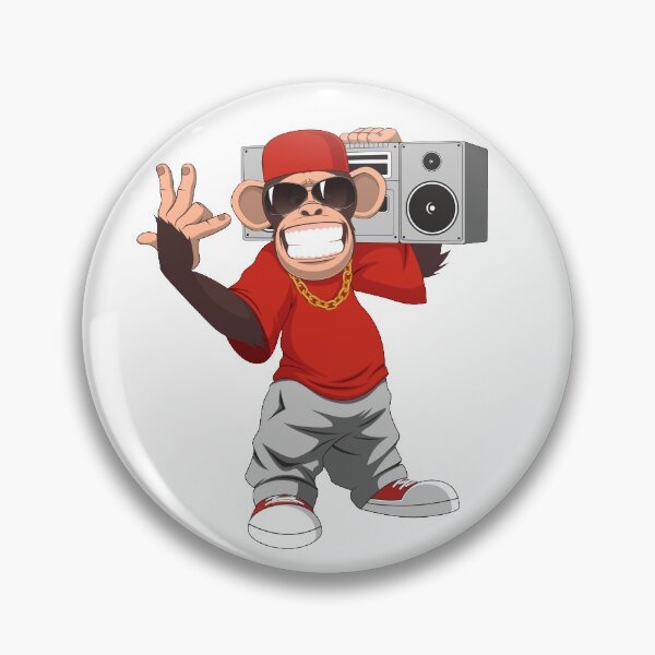 Item preview, Chimpanzee Gorilla Hip Hop rap designed and sold by sasa-creations.