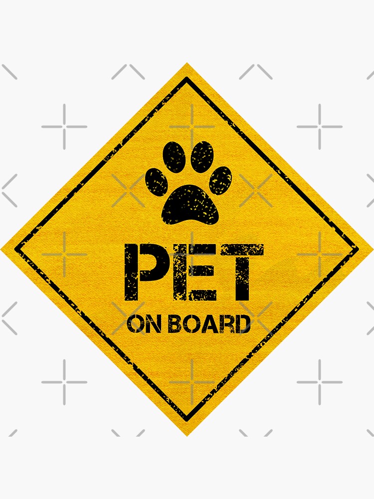 PET ON BOARD Stickers for Cars