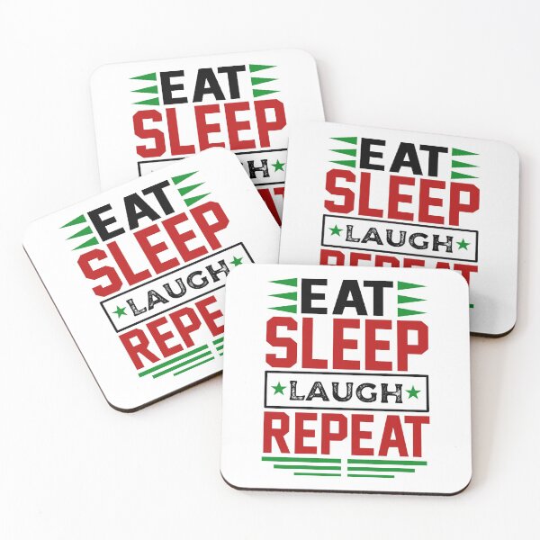 Item preview, Eat. Sleep. Laugh. Repeat. (Light) designed and sold by the-krisney-way.