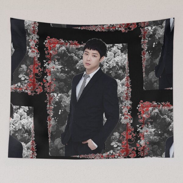 Item preview, Park Yoochun JYJ Yoochun Korean Kpop Floral Design designed and sold by Piosenka Art.
