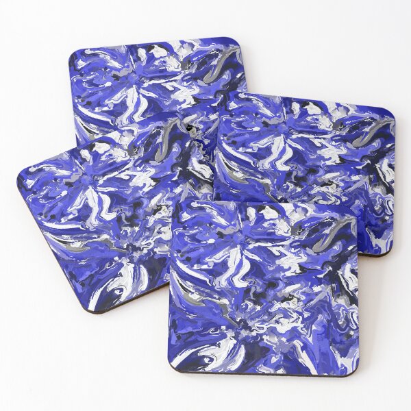 Item preview, Blue, Black and White Abstract designed and sold by CelesteSheffey.